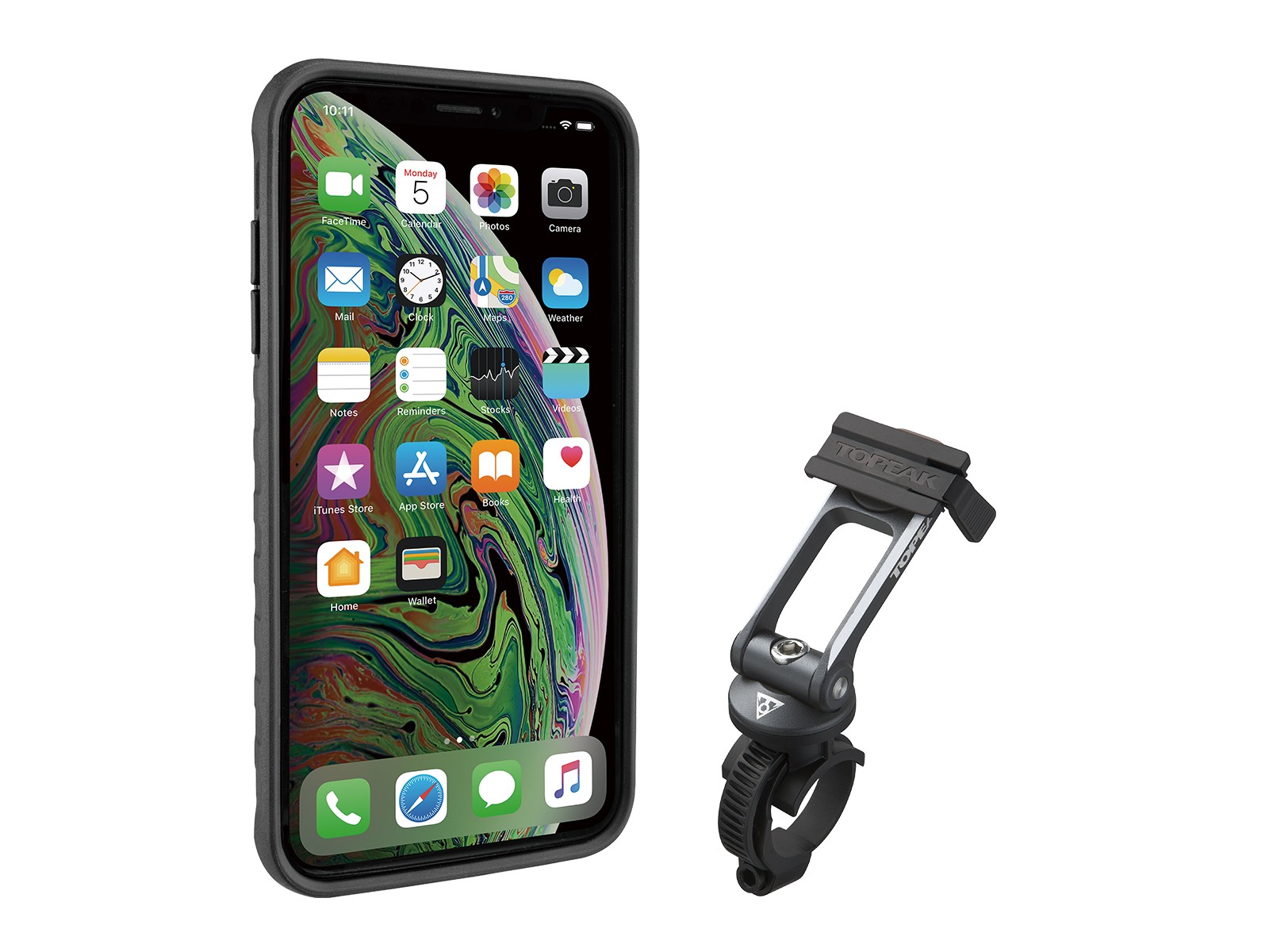 TOPEAK POKROWIEC RIDECASE FOR iPHONE Xs MAX BLACK/GRAY - obrazek 2